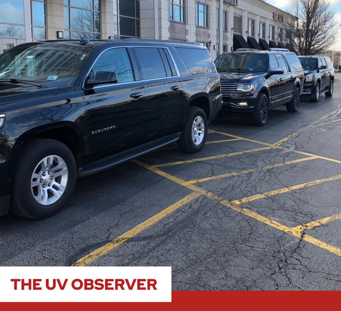 Fleet Of Black Suburbans Means Either United Nations Or Youth Hockey Team In Town