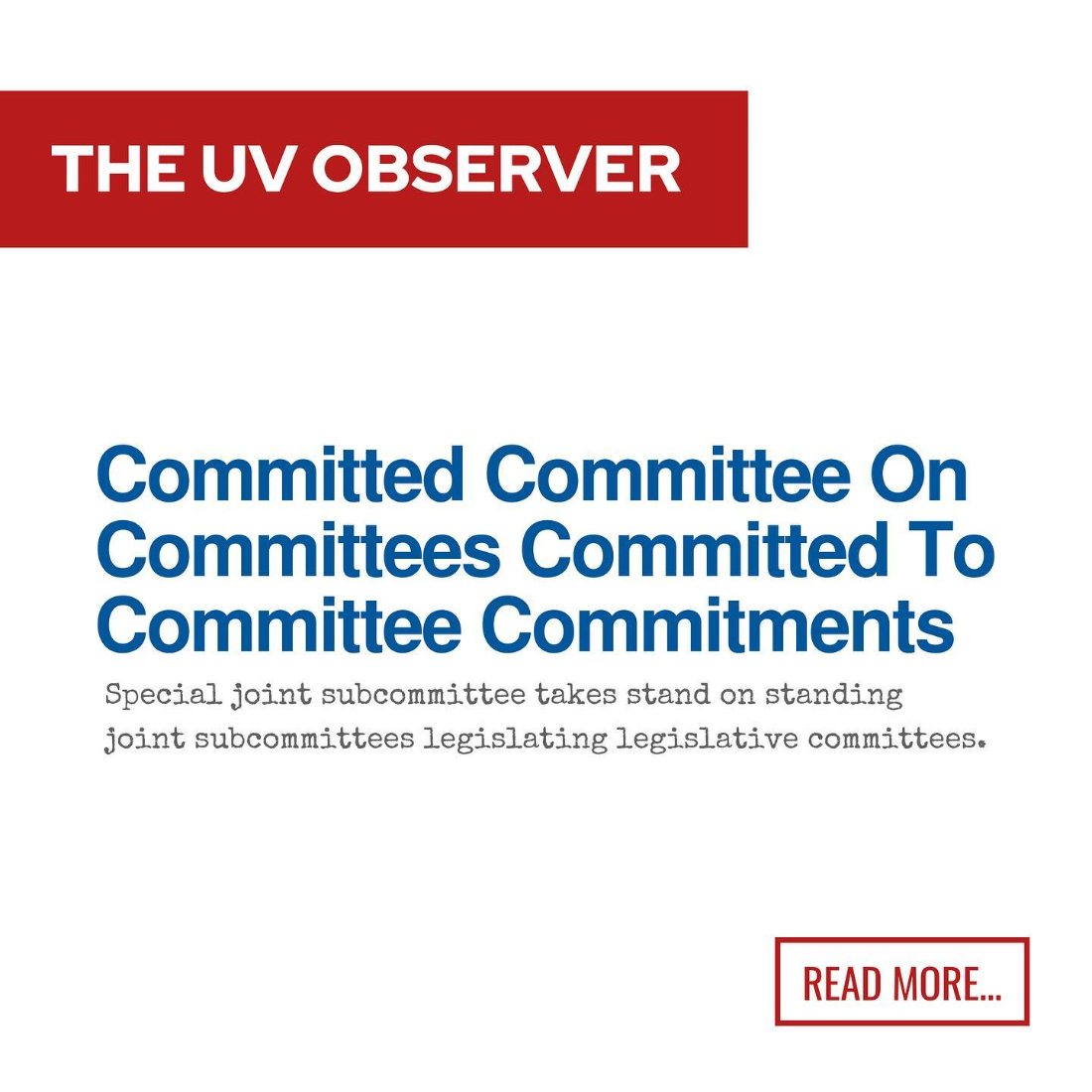 Committed Committee On Committees Committed To Committee Commitments Special joint subcommittee takes stand on standing joint subcommittees legislating legislative committees.