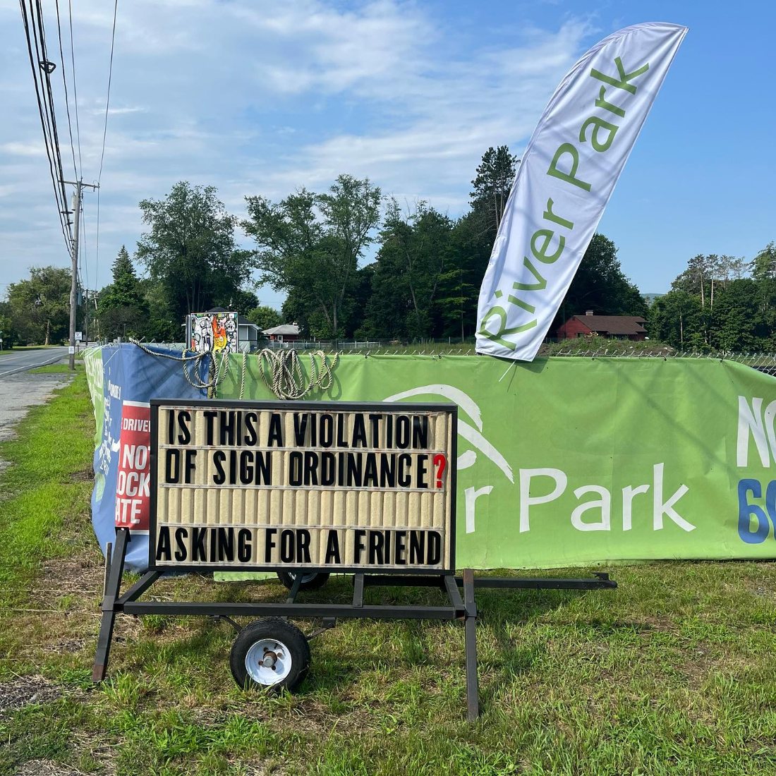 Is This A Violation Of Sign Ordinance? Asking For A Friend