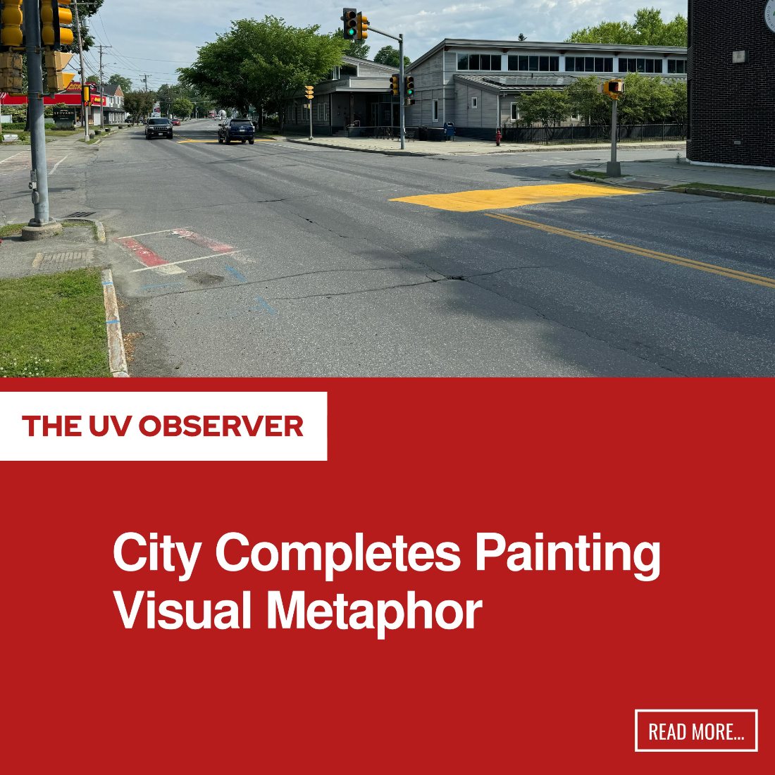 City Completes Painting Visual Metaphor
