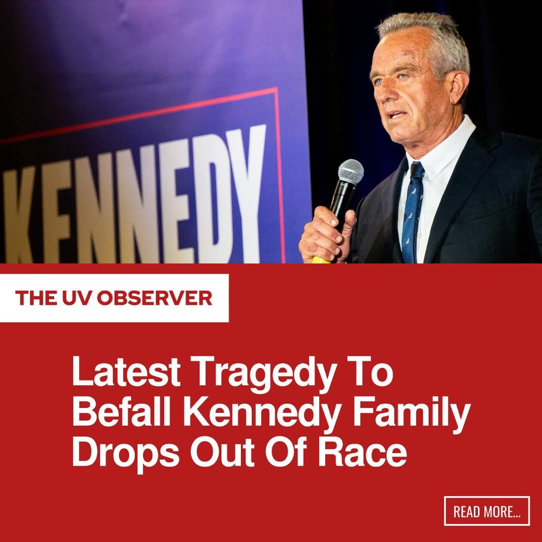 Latest Tragedy To Befall Kennedy Family Drops Out Of Race
