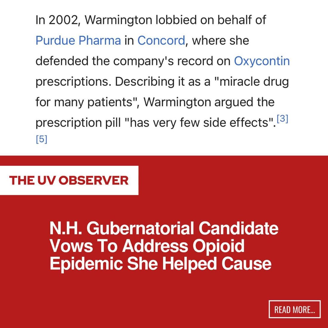 N.H. Gubernatorial Candidate Vows To Address Opioid Epidemic She Helped Cause